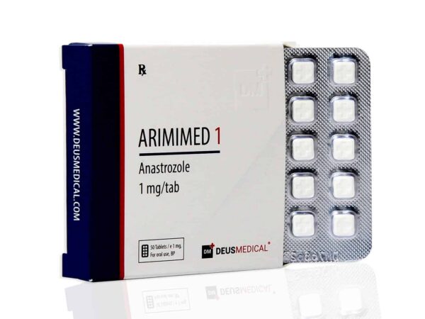 ARIMIMED 1 (Anastrozole) - 50tabs of 1mg - DEUS-MEDICAL