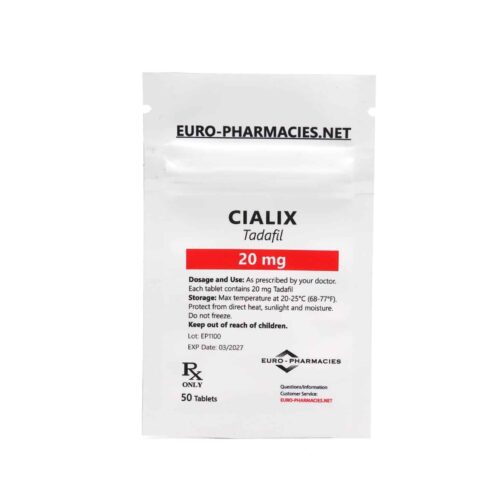 Cialix (Tadafil) - 20mg/tab -50 tab/bag - Euro Pharmacies - USA Domestic Cialix (Tadafil) - 20mg/tab -50 tab/bag - Euro Pharmacies - USA Domestic