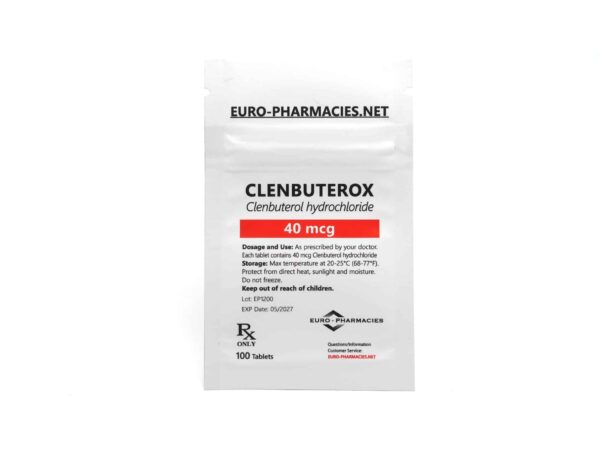 Clenbuterox - 40mcg/tab -100 tab/bag - Euro Pharmacies Clenbuterox - 40mcg/tab -100 tab/bag - Euro Pharmacies