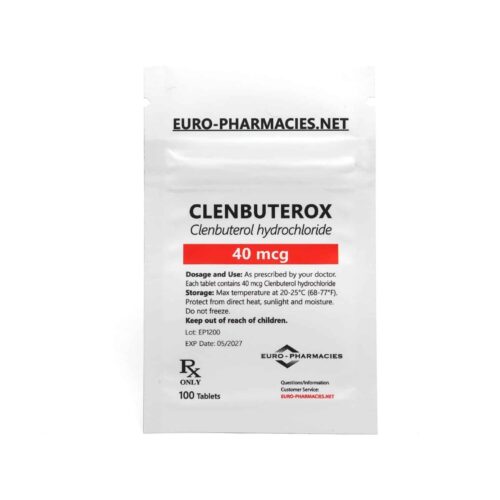 Clenbuterox (Clenbuterol) - 40mcg/tab -100 tab/bag - Euro Pharmacies