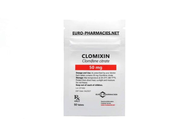 Clomixin (Clomid) - 50mg/tab -50 tab/bag - Euro Pharmacies - USA Domestic