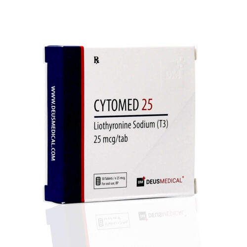 CYTOMED 25 (Liothyronine Sodium T3) - 50tabs of 25mcg - DEUS-MEDICAL CYTOMED 25 (Liothyronine Sodium T3) - 50tabs of 25mcg - DEUS-MEDICAL