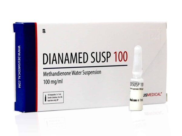 DIANAMED SUSPENSION 100 (Methandienone Water Suspension) - 10amps of 1ml - DEUS-MEDICAL
