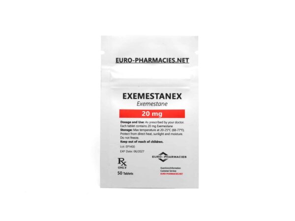 Exemestanex (Aromasin) - 20mg/tab -50 tab/bag - Euro Pharmacies