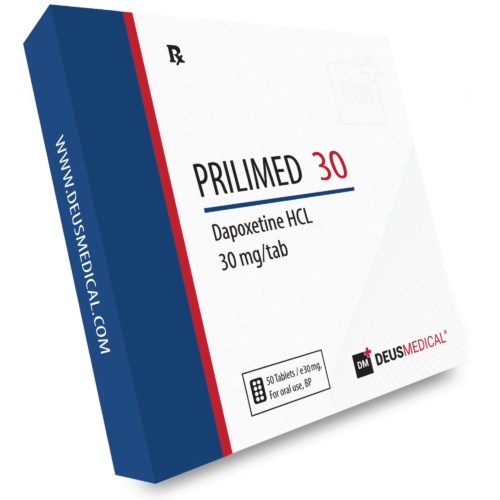 PRILIMED 30 (Dapoxetine HCL) - 50tabs of 30mg - DEUS-MEDICAL PRILIMED 30 (Dapoxetine HCL) - 50tabs of 30mg - DEUS-MEDICAL