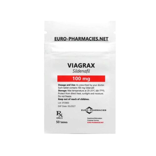 Viagrax (Sildenafil) - 100mg/tab -50 tab/bag - Euro Pharmacies - USA Domestic Viagrax (Sildenafil) - 100mg/tab -50 tab/bag - Euro Pharmacies - USA Domestic