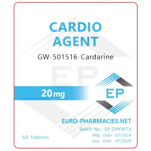 GW-501516-Cardio-Agent-Cardarine.png Cardio Agent (Cardarine-GW501516) – 20mg/tab 50tabs – Euro Pharmacies