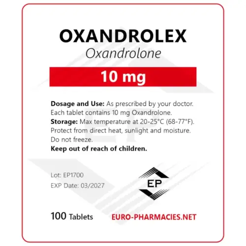 Oxandrolex 10 (Anavar) – 10mg/tab -100 tab/bag – Euro Pharmacies