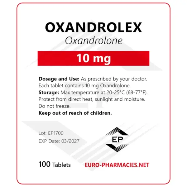 Oxandrolex-Anavar-10mg.png Oxandrolex 10 (Anavar) – 10mg/tab -100 tab/bag – Euro Pharmacies